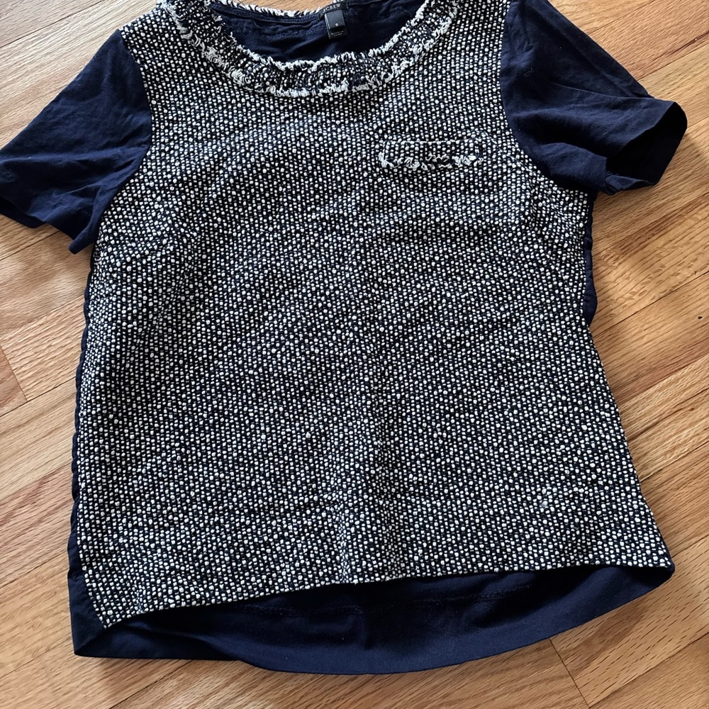 Navy and White Kids Shirt